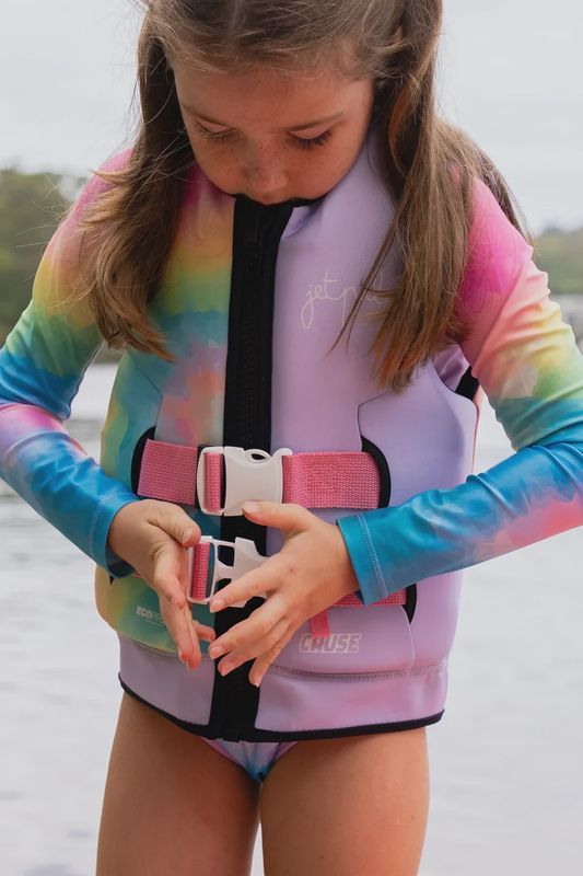Jetpilot Cause F/E Girls Eco vest Tie Dye