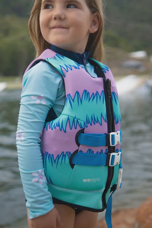Jetpilot JA24211G Cause Girls F/E Youth Eco Vest Purple