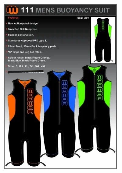Moomba Mens S/less Buoyancy Suit  Red