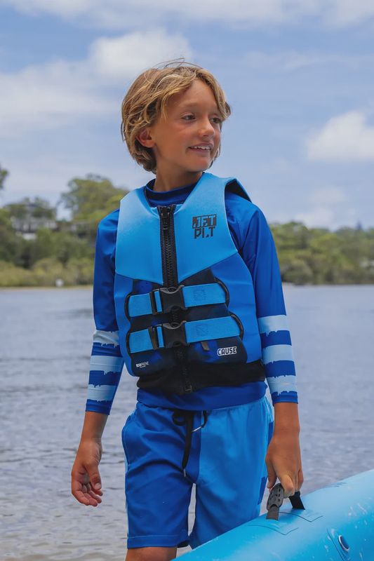 Jetpilot The Cause F/E Youth Eco Vest Blue