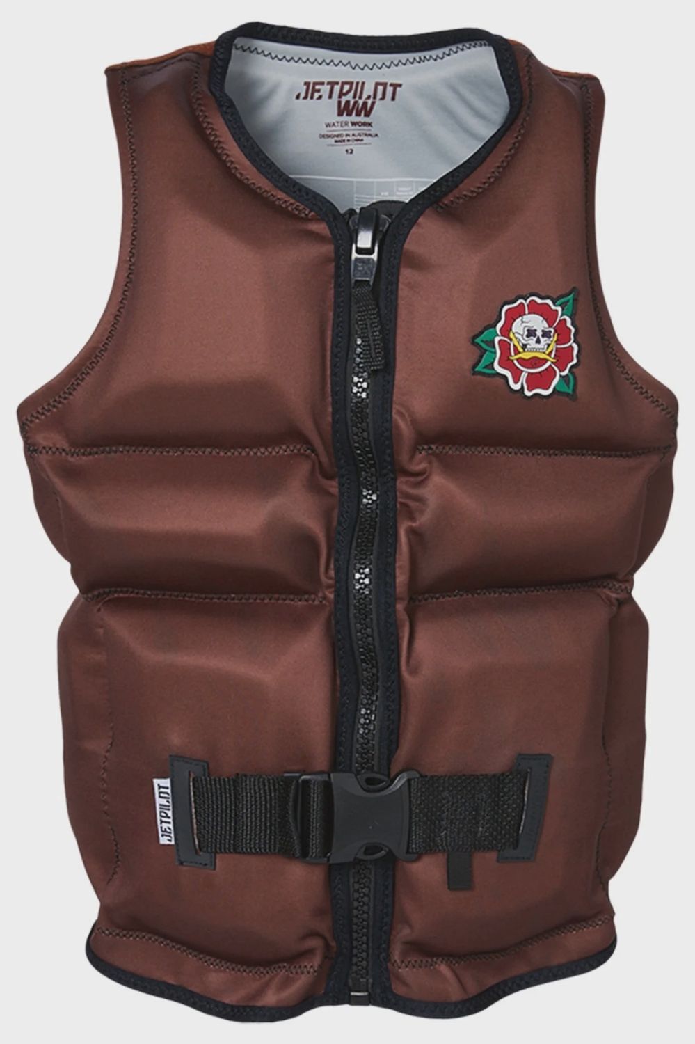 Jetpilot X1 Boys Neo Vest Brown