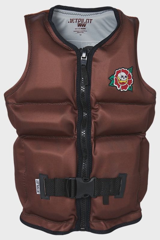 Jetpilot X1 Boys Neo Vest Brown