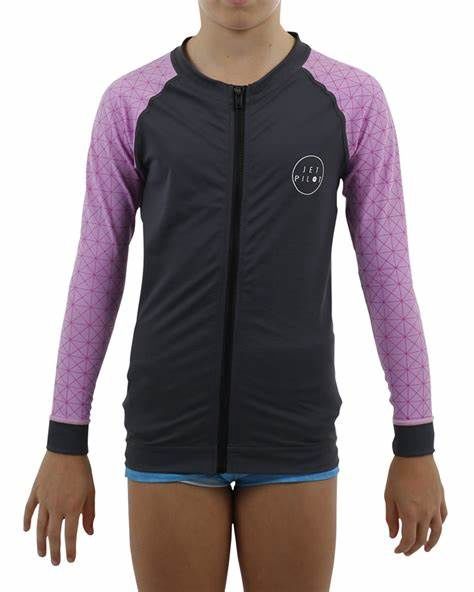 Jetpilot Prime Rashie Long Sleeve Black/Pink