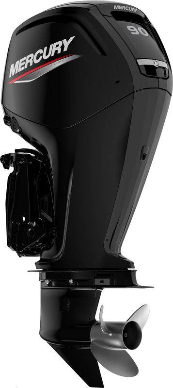 Mercury 90 ELPT EFI 2025 with Black Smartcraft Guage, Side Mount Control Box and SPITFIRE 13.0X17 Propellor