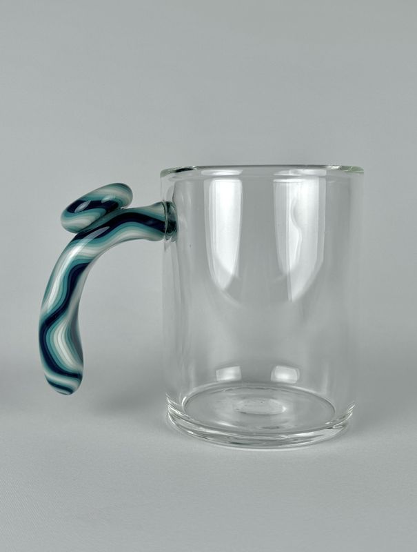 Blue Swirl Coffee Cup