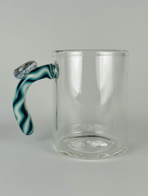 Blue Swirl with Murrini Coffee Cup