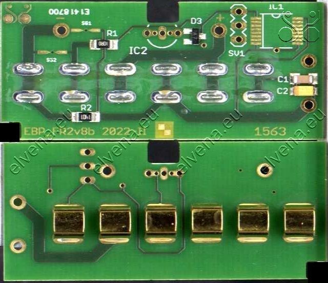 Contact board  BPE_FR2v8b for ZX1563 replacement battery for FR2  AED.