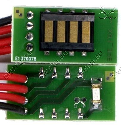 Contact board FRXv6 (THT) for M5070A replacement battery for FRX AED. Electronic module