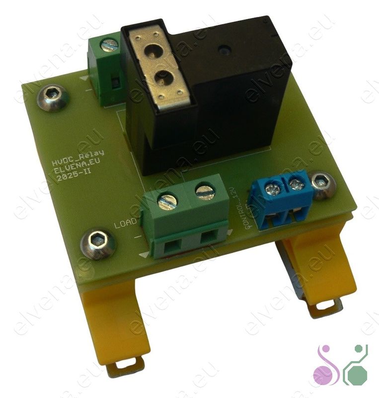 ​High-voltage direct current relay for photovoltaic systems. 500V, 10A
