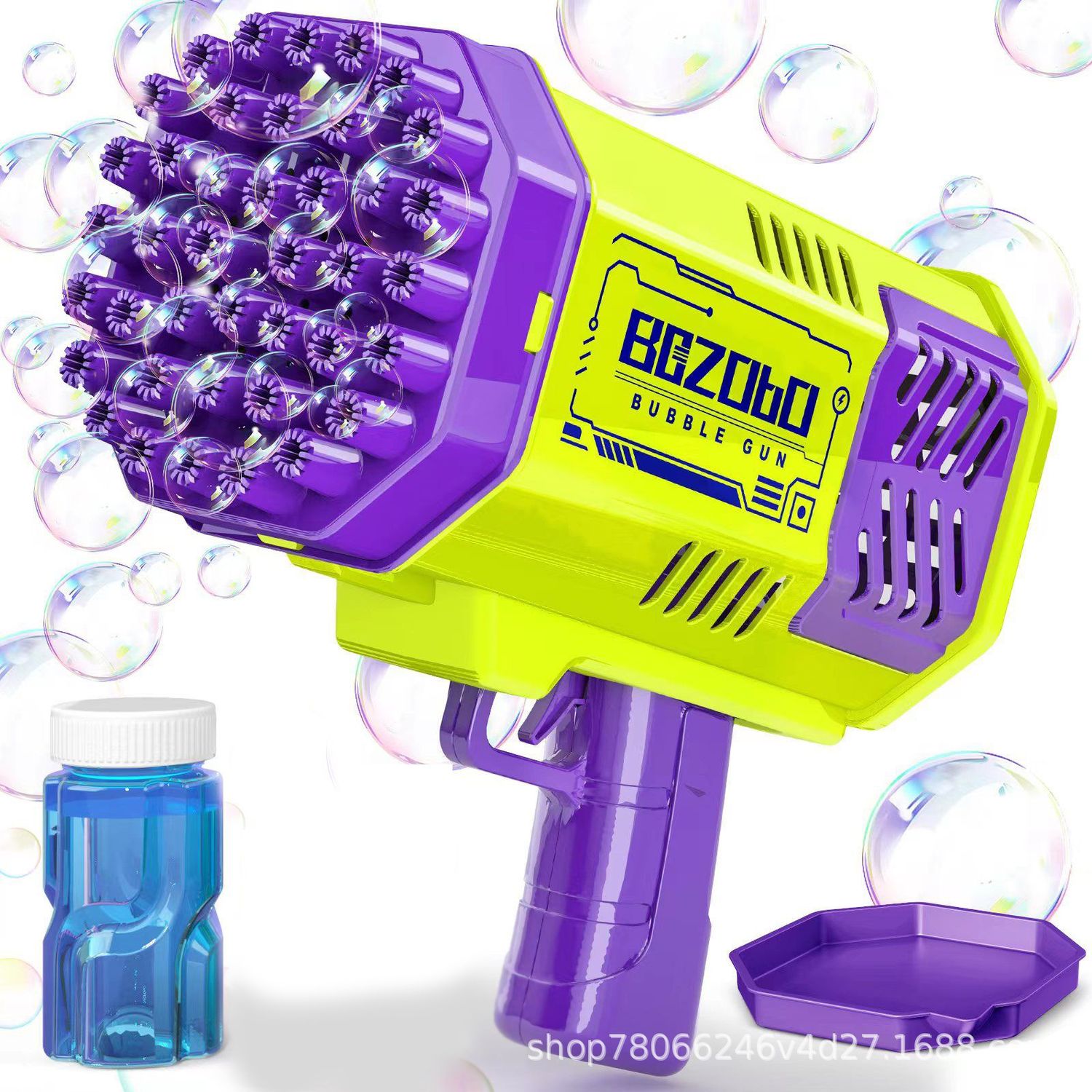 40-hole Space Light Bubble Machine MINI Version Gatling Electric Bubble Blowing Handheld Children&amp;#039;s Toys
