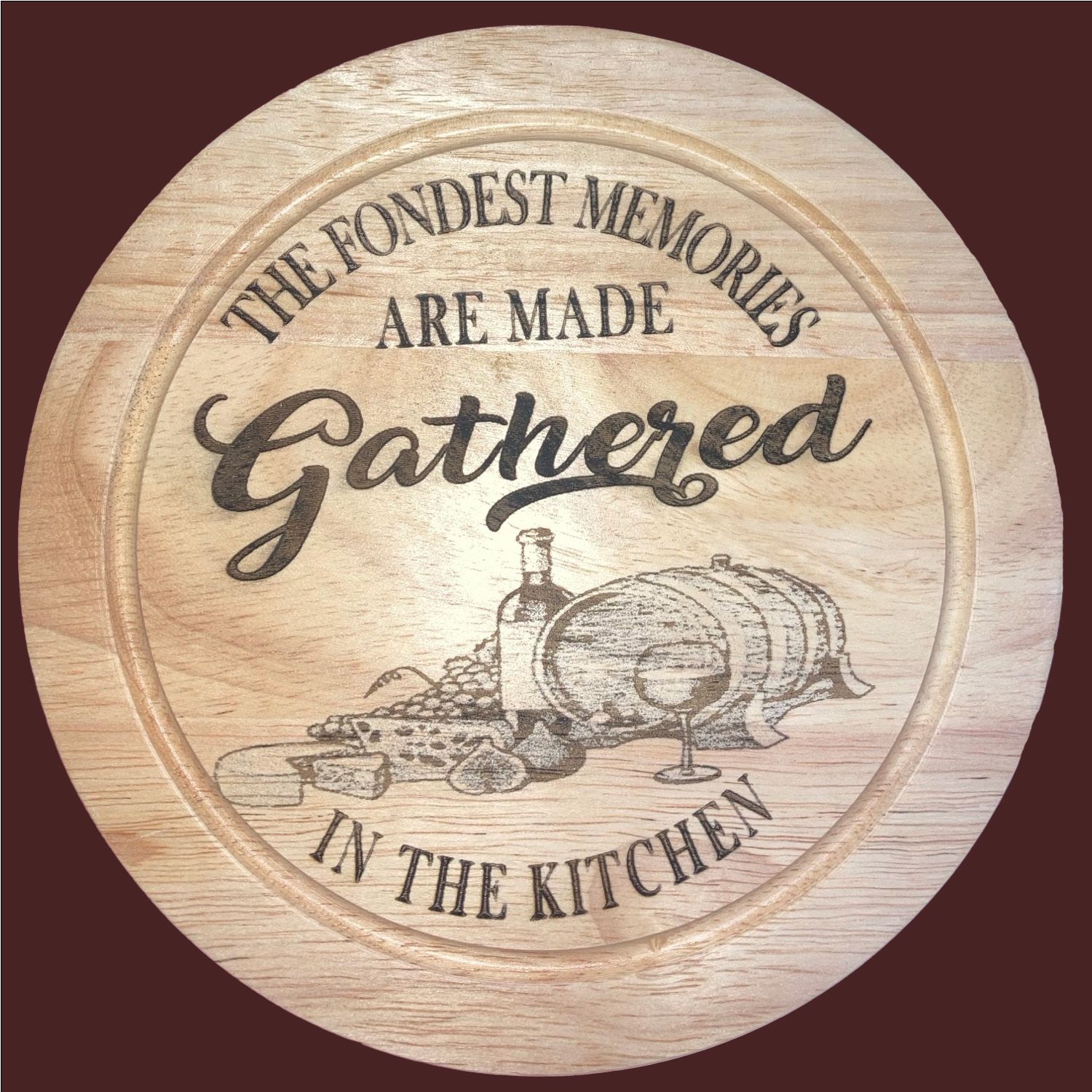7-inch Round Cheeseboard with Utensils