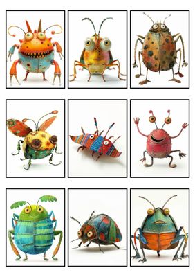 18 &quot;Weird Bugs&quot; Clipart Image Bundle