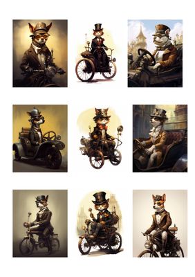 18 &quot;Morphs&quot; Human - Animal Athropomorphic Poster Bundle