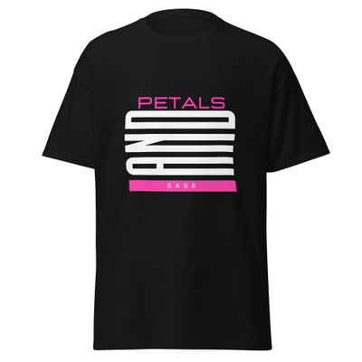 Stylish unisex tee with floral design, perfect for young adults. Petals &amp; Sass, NYC fashion.