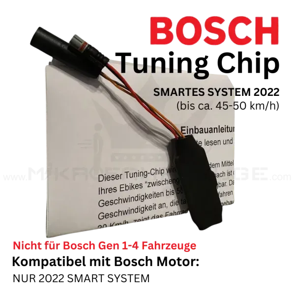 Bosch Performance CX SMART SYSTEM (2022) E-Bike Tuning Chip (ca. 45 – 50km/h) Bosch Performance CX SMART SYSTEM (2022) E-Bike Tuning Chip (ca. 45 – 50km/h)