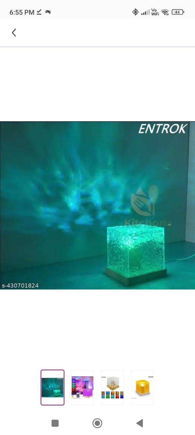 ENTROK -Water Ripple Projection Light Lamp
