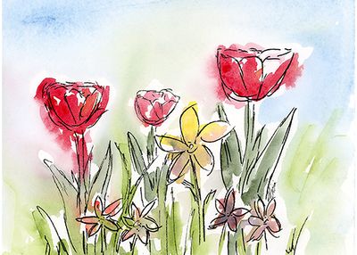 After the Rain Greeting Card