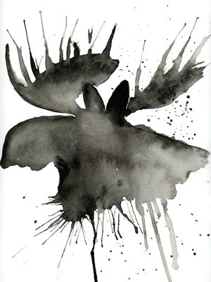 Moose Greeting Card