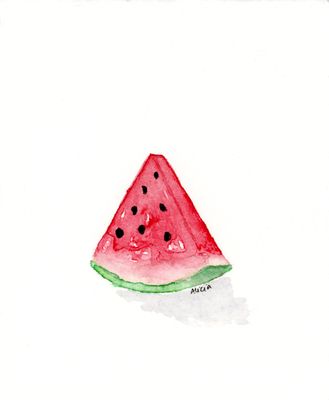 Watermelon Greeting Card