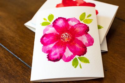Just a Little Blush Greeting Card