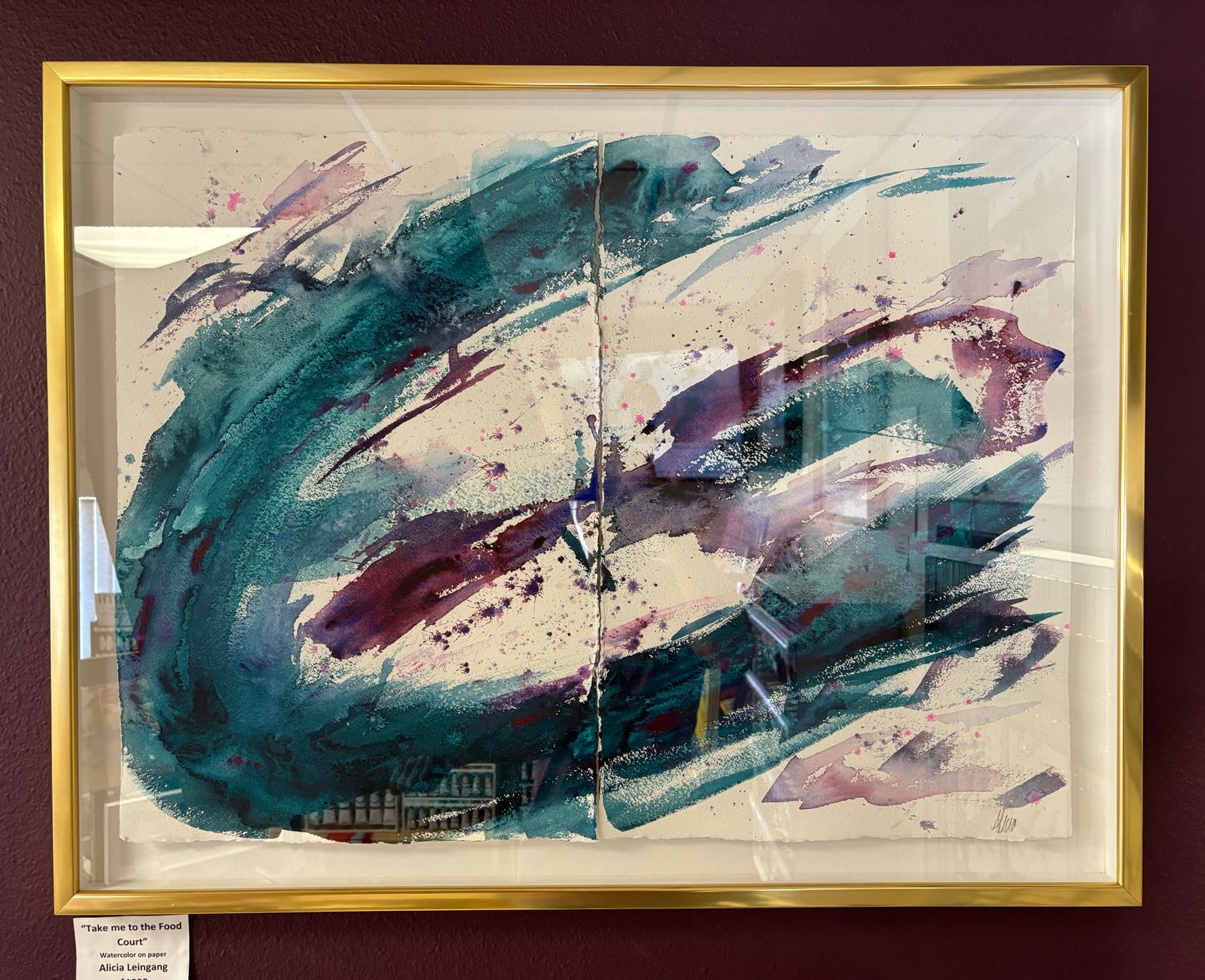 Take Me to The Food Court Framed Original