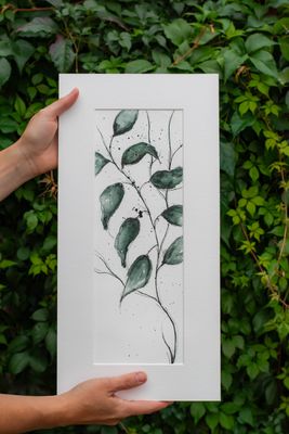 &quot;Summer Botanical #1&quot; Matted Original