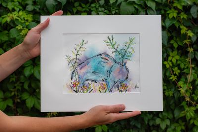 &quot;Stompin&#39; Out the Wild Flowers&quot; Matted Original