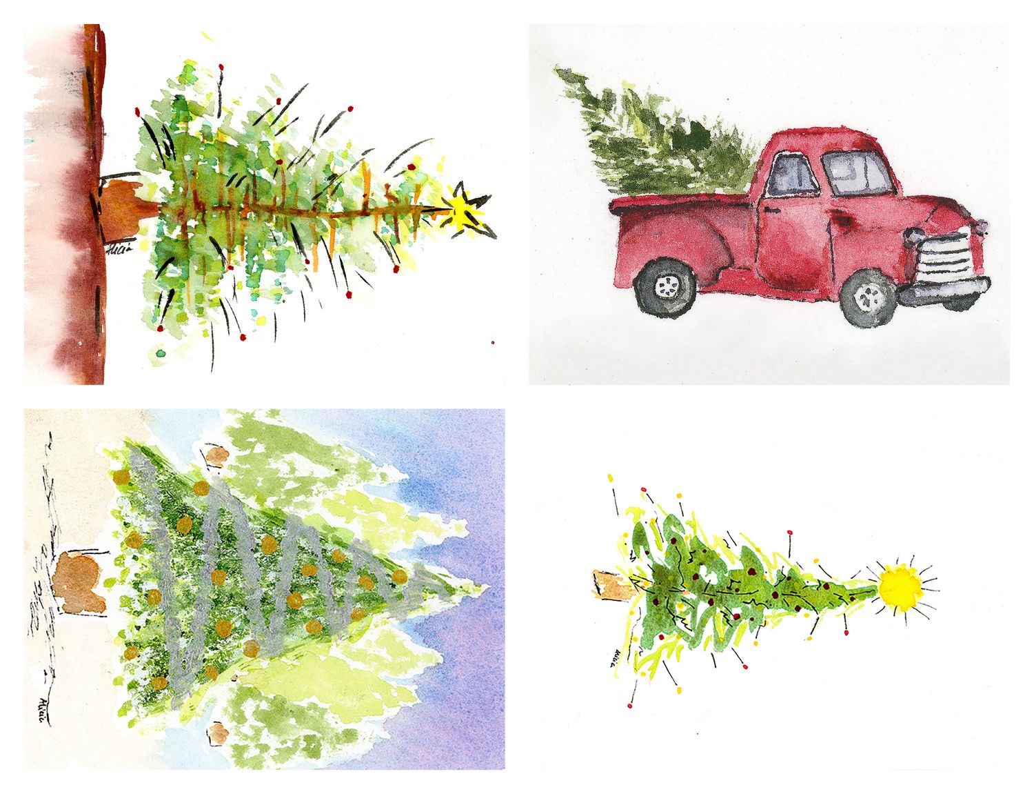 Christmas Greeting Card Pack 4