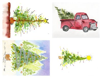 Christmas Greeting Card Pack 4