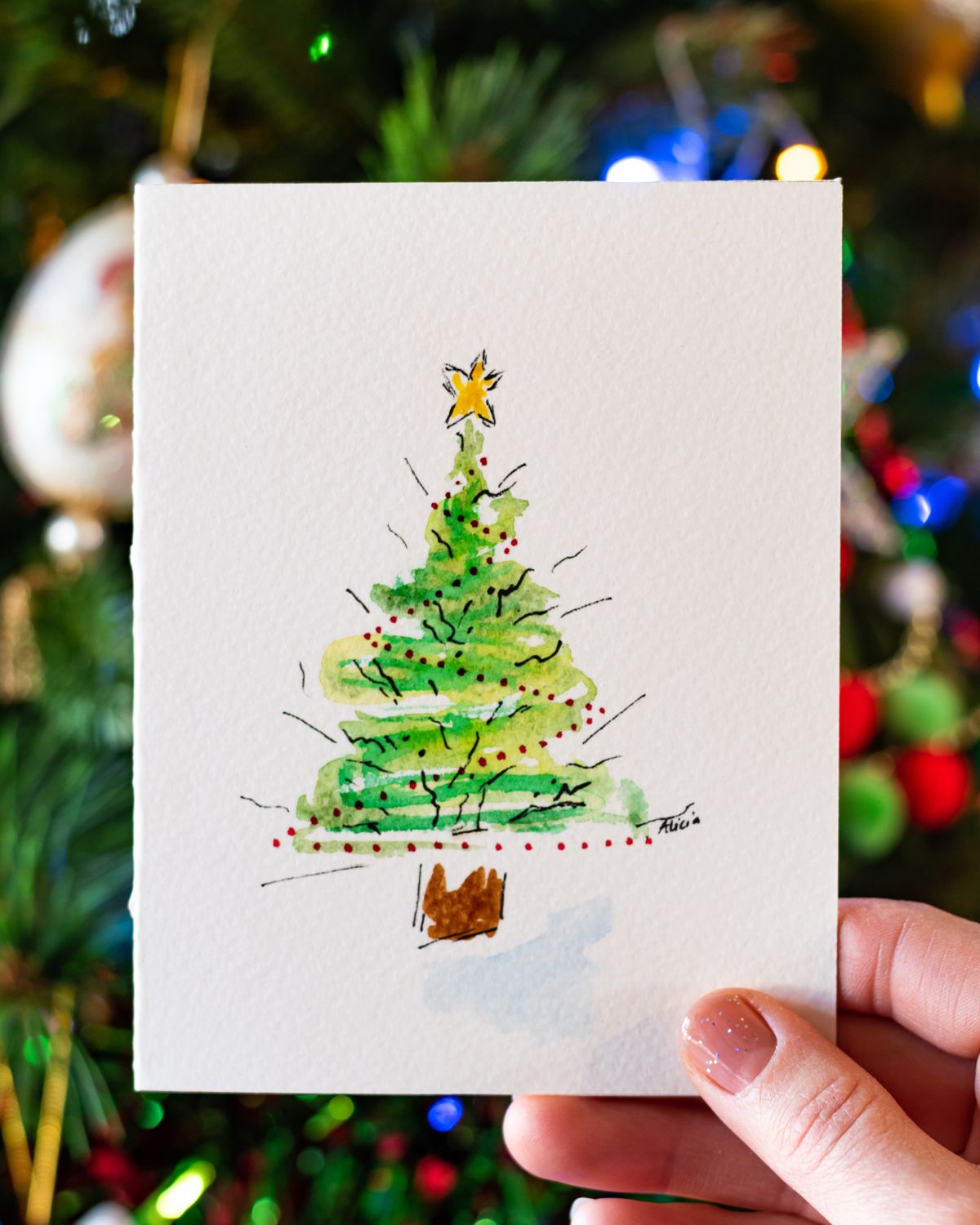 Christmas Tree #6 Greeting Card