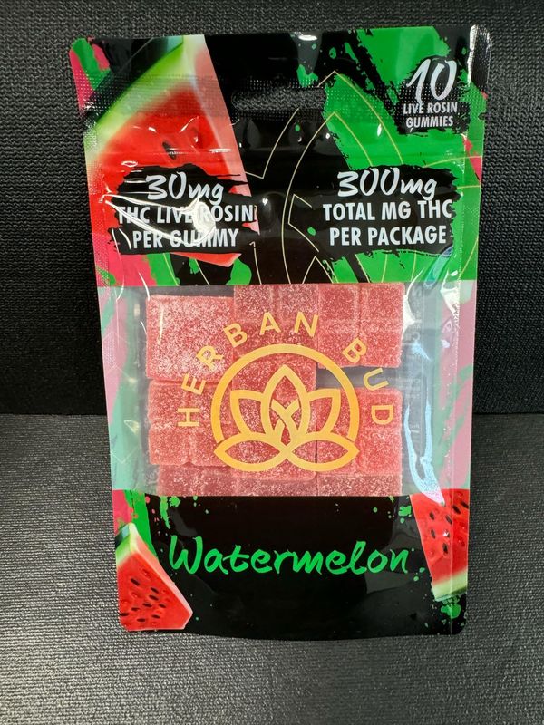 Delta-9 Infused Live Rosin Gummies - 10 count