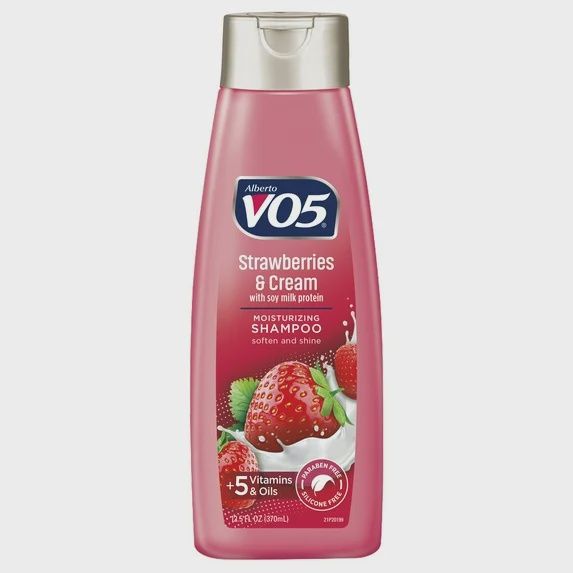 Alberto VO5 Moisture Milks Strawberries &amp; Cream Moisturizing Hair Shampoo, 15 fl oz