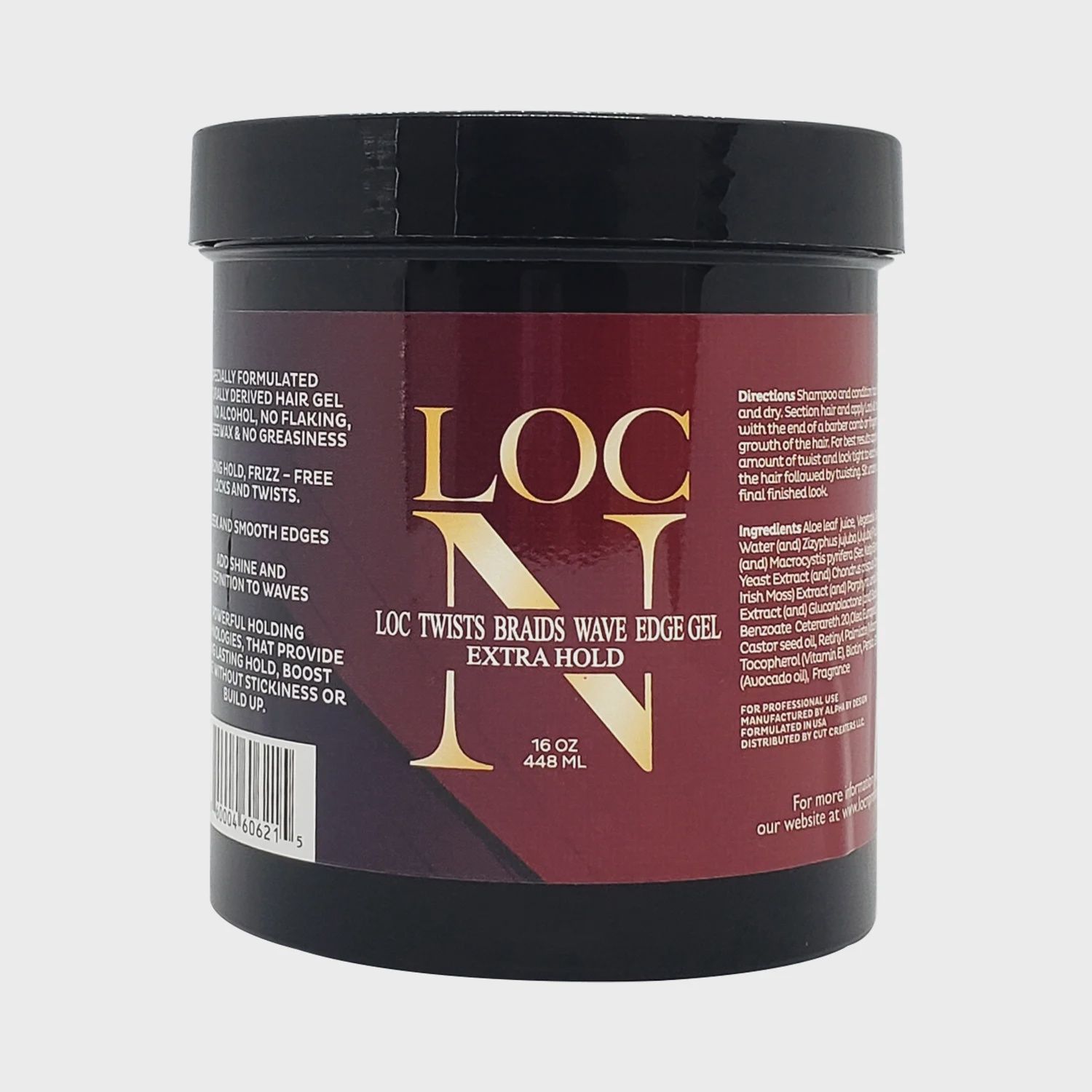 Loc Twists Braids Wave Edge Gel Extra hold 16oz