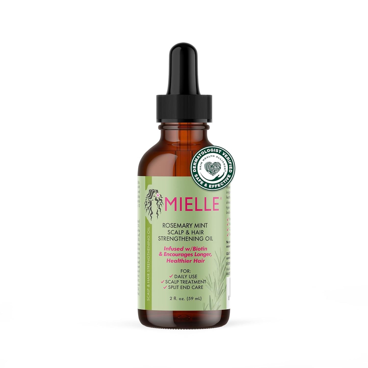 MIELLE  Rosemary Mint Scalp  and Hair  Strengthening Oil (2oz)