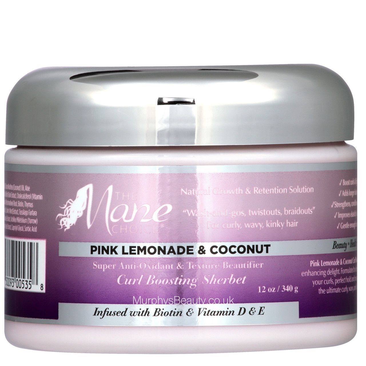 The Mane Choice Pink Lemonade and Coconut Curling Boosting Sherbet (12oz)
