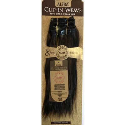 11A Aliba clip-in Weave Straight 10&quot; 8PCS 2