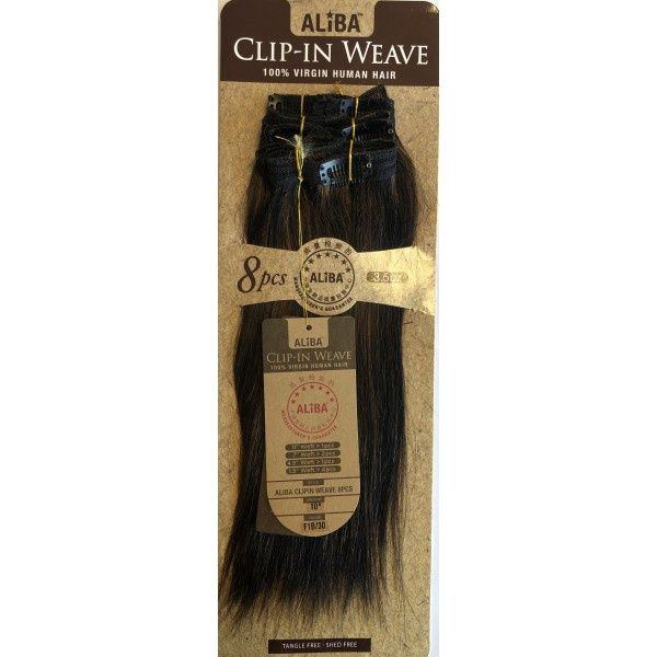 11A Aliba clip-in Weave Straight 10&quot; 8PCS 30