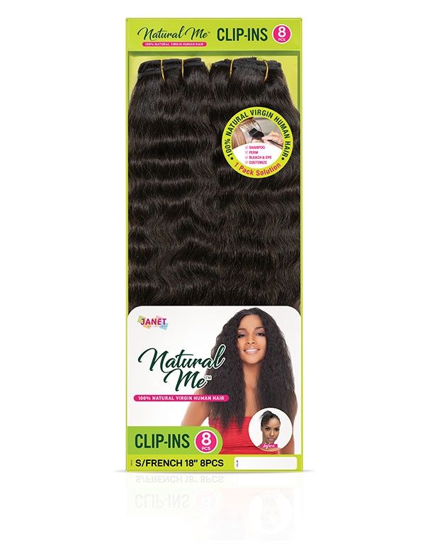 Natural Me Clip-ins 8piece 18&quot;