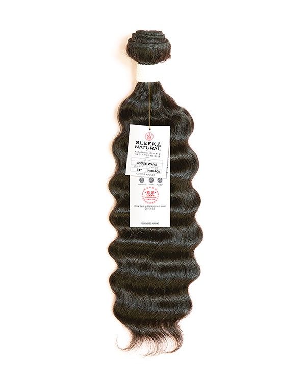 11A Sleek and Natural Loose Wave Natural BLACK 16