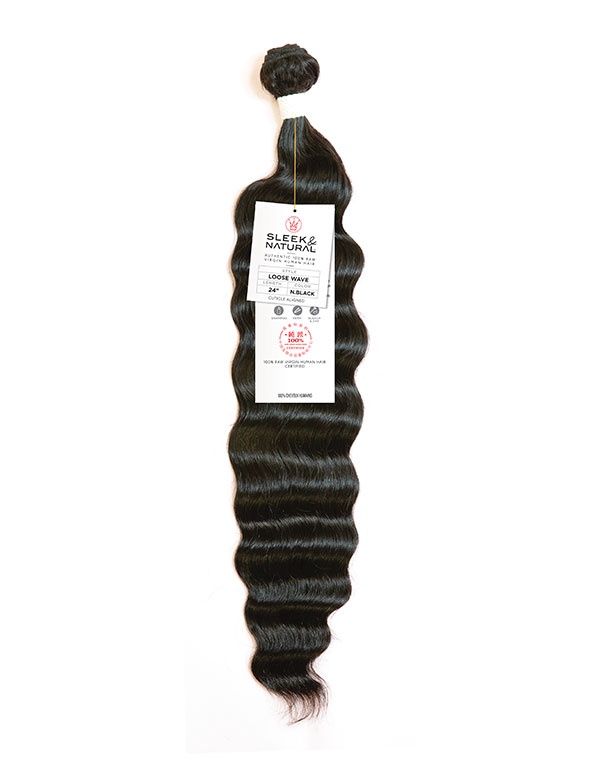 11A Sleek and Natural Loose Wave Natural BLACK 20