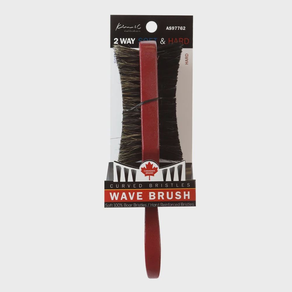 2 Way Soft and Hard  Curved Bristle Brush -Club Brush