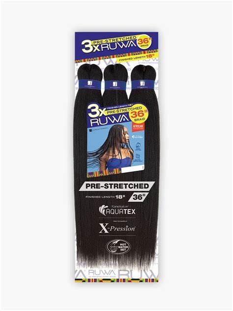 3x RUWA Pre Stretched Braid 36&quot; 1B