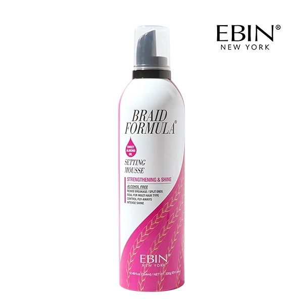 Ebin Braid formula mousse 12.49oz pink