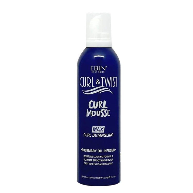 EBIN CURL &amp; TWIST CURL MOUSSE 11.64oz blue