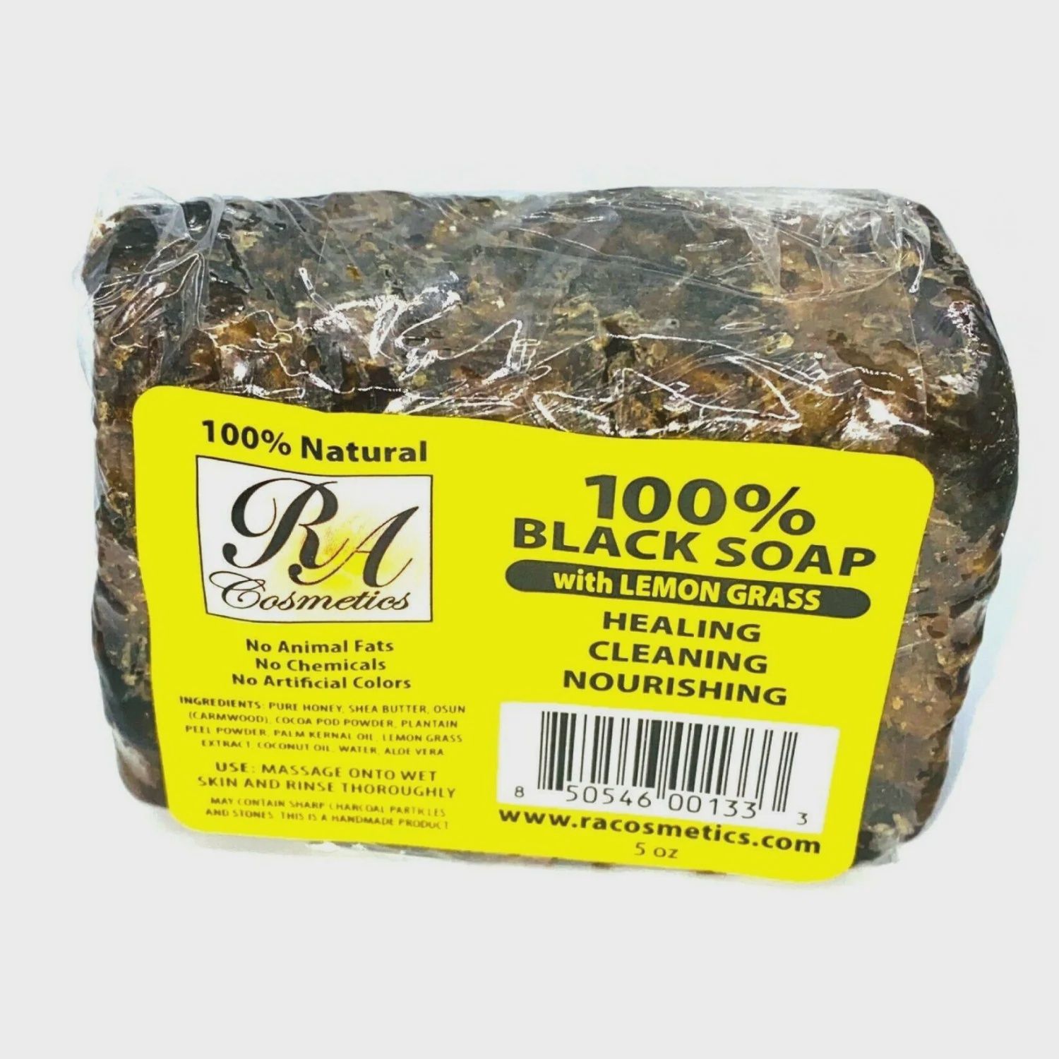 African Black Soap 100% with Lemon Grass