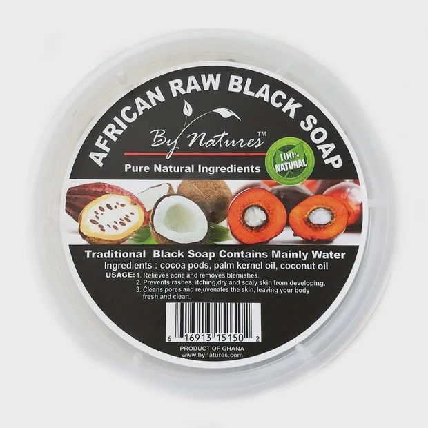 african raw black soap
