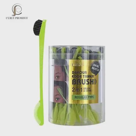 EBIN 24 HOUR EDGE TAMER BRUSH 2 IN1 BRUSH and COMB