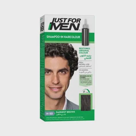 Just for men shampoo-in color darkest brown