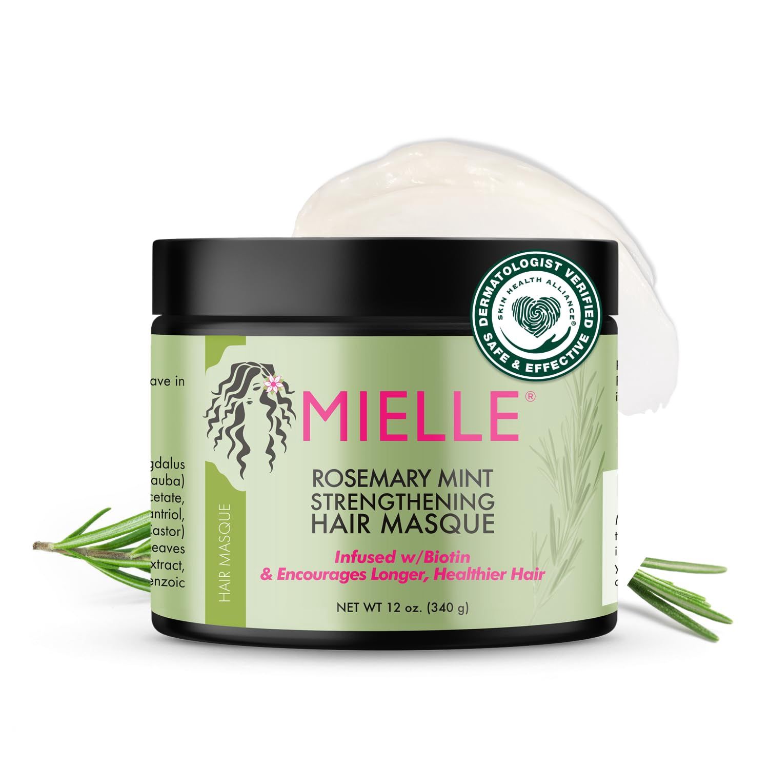 Mielle Organics Rosemary Mint Strengthening Hair Masque (12oz)