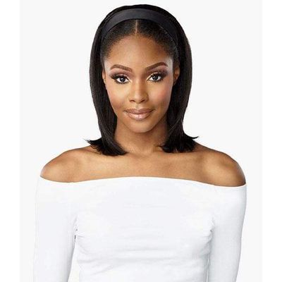 HH 10A HEADBAND STRAIGHT 14&quot; WIG NATURAL/BLACK